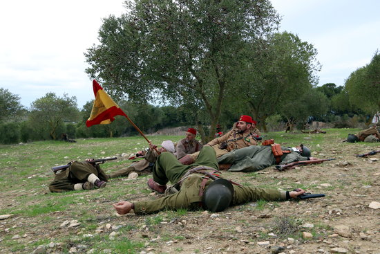 Historical reenactment of the Battle of the Ebre in Fatarella, southern Catalonia (by ACN)