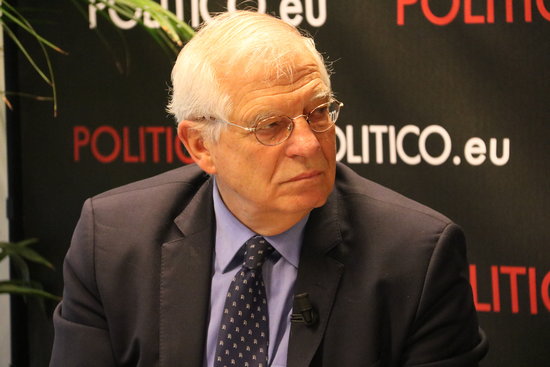 The minister of Foreign Affairs of Spain, Josep Borrell, in an interview with 'Politico' (by Blanca Blay, ACN)
