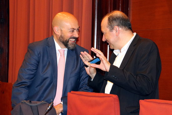 Vicent Sanchis and Saül Gordillo, directors of the Catalan public TV and radio (by ACN)