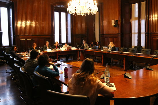 Image of the committee on direct rule in the Catalan Parliament on December 4 (by Mariona Puig)