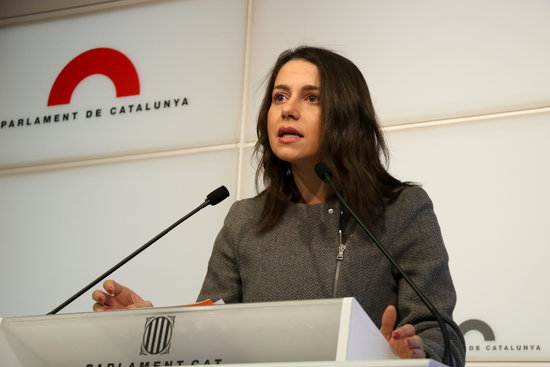 The leader of Cs in Catalonia, Inés Arrimadas (by Mariona Puig, ACN)