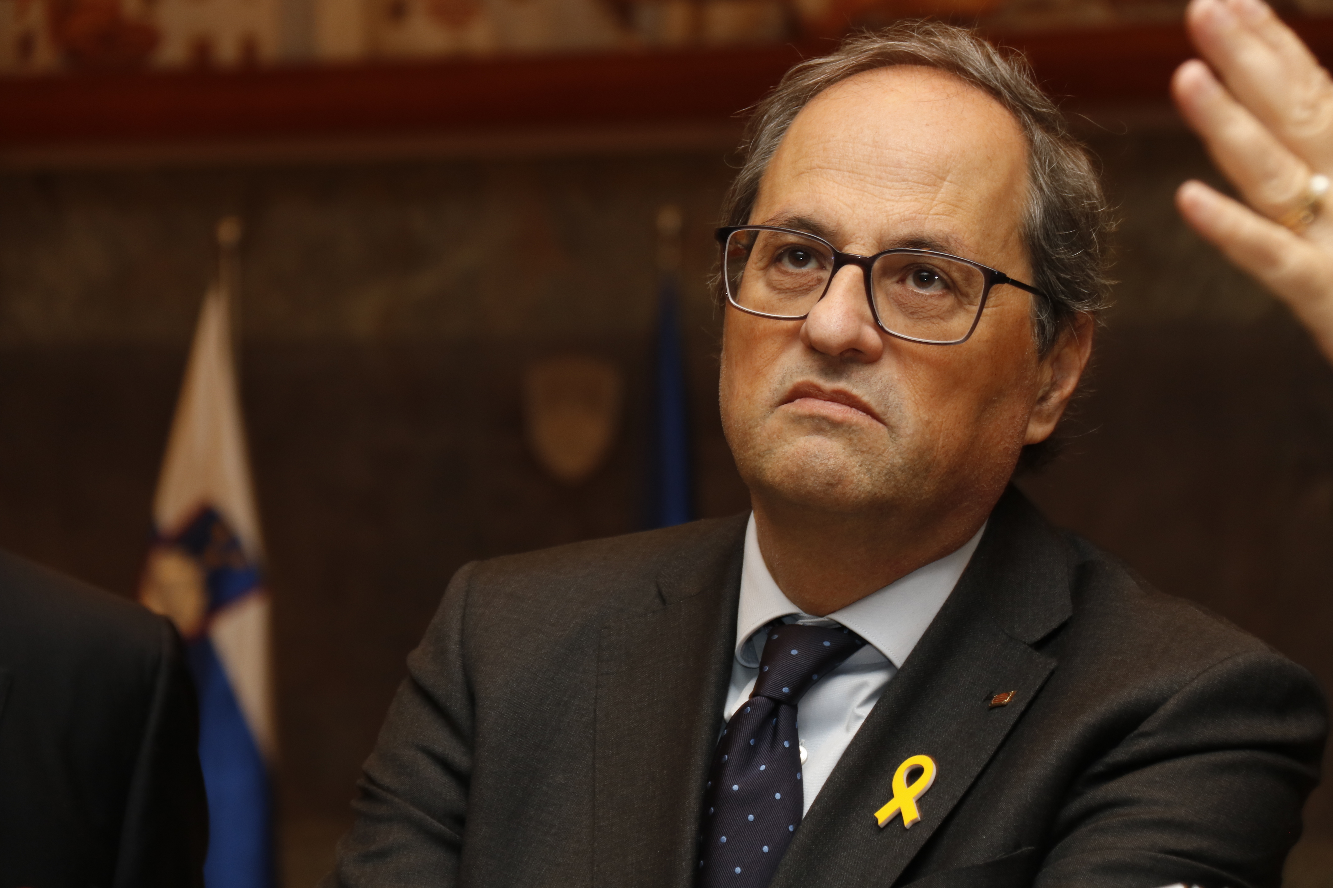 The Catalan president, Quim Torra, during his visit to Slovenia (by Blanca Blay)