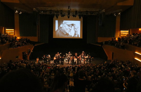 Image of the tribute held in Barcelona's Auditori to Moncho on January 14, 2019 (by Mar Vila)