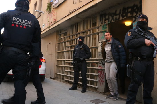 Man arrested in an anti-terrorism operation in Barcelona (by Miquel Codolar)