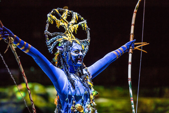 Na'vi character from “Toruk - The First Flight,” by Cirque du Soleil (photo by Cirque du Soleil)