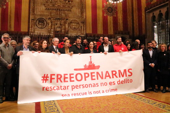 Catalan NGO Proactiva Open Arms awarded Barcelona's Gold Medal (by Nazaret Romero)