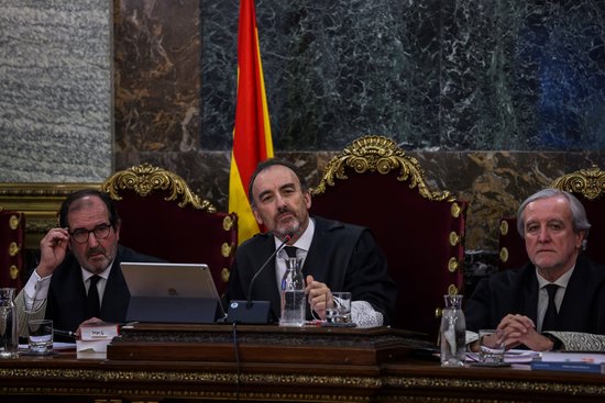 The top judge in the independence trial, Manuel Marchena, on February 12, 2019 (by Pool EFE)