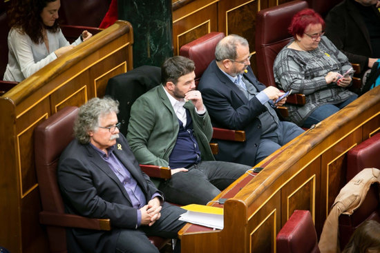 Esquerra MPs in Congress on February 13, 2019 (by Congreso)