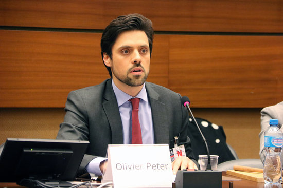 Olivier Peter, the lawyer of Jordi Cuixart