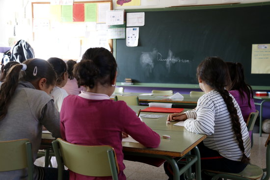 Students at a Catalan school (by ACN)