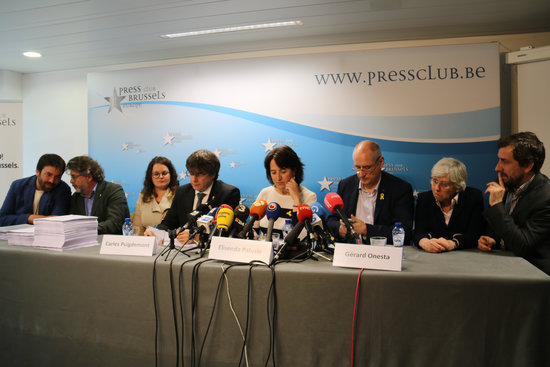 Image of the presentation of the European Citizens' Initiative on Mai 2, 2019 (by Natàlia Segura)