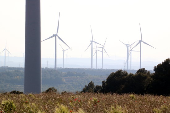 A wind farm in the Terra Alta region of southern Catalonia (Photo: Anna Ferràs)
