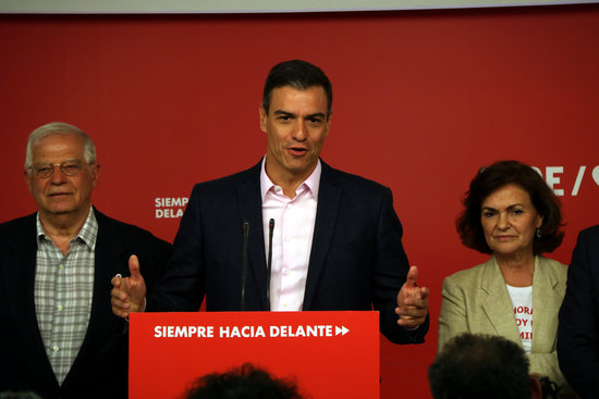 The Spanish president, Pedro Sánchez, on May 26, 2019 (by Roger Pi de Cabanyes)