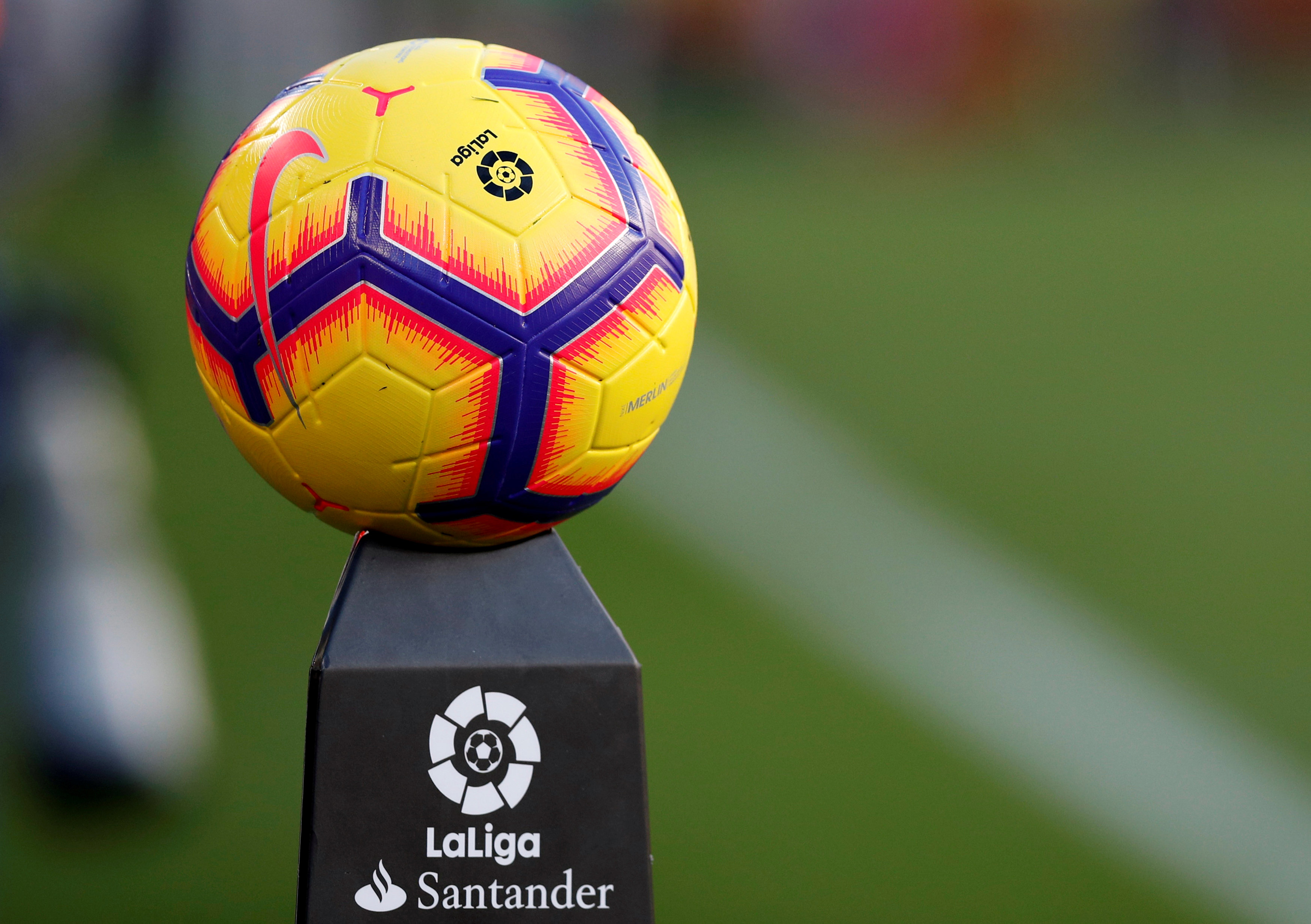 A La Liga football ahead of kickoff. (Photo: Reuters)