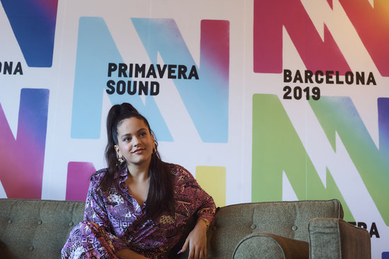 Rosalía at a press conference during Primavera Sound 2019 (by Paco Amate / Primavera Sound)