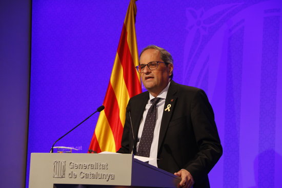 Catalan president Quim Torra (by Gemma Aleman)