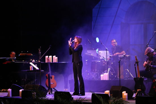 Carla Bruni was the first on the stage at this year's festival