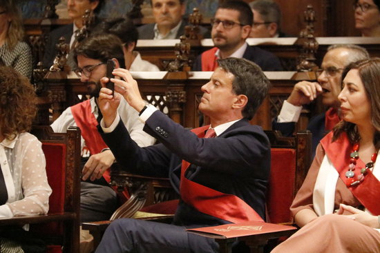 Manuel Valls, on the inauguration day in Barcelona city council on June 15, 2019 (by Gerard Artigas)
