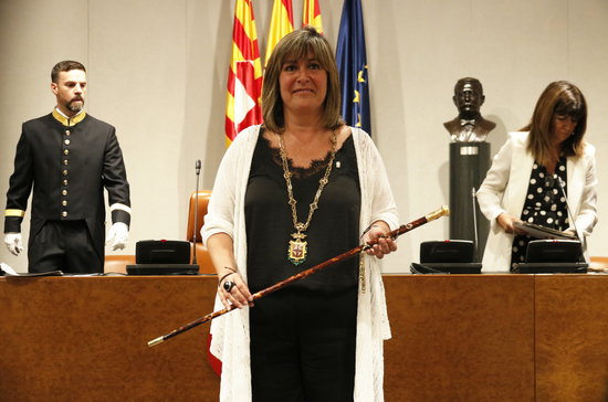 Nuria Marín, mayor of L'Hospitalet de Llobregat and president of the Regional Authority of Barcelona (by Gerard Artigas)