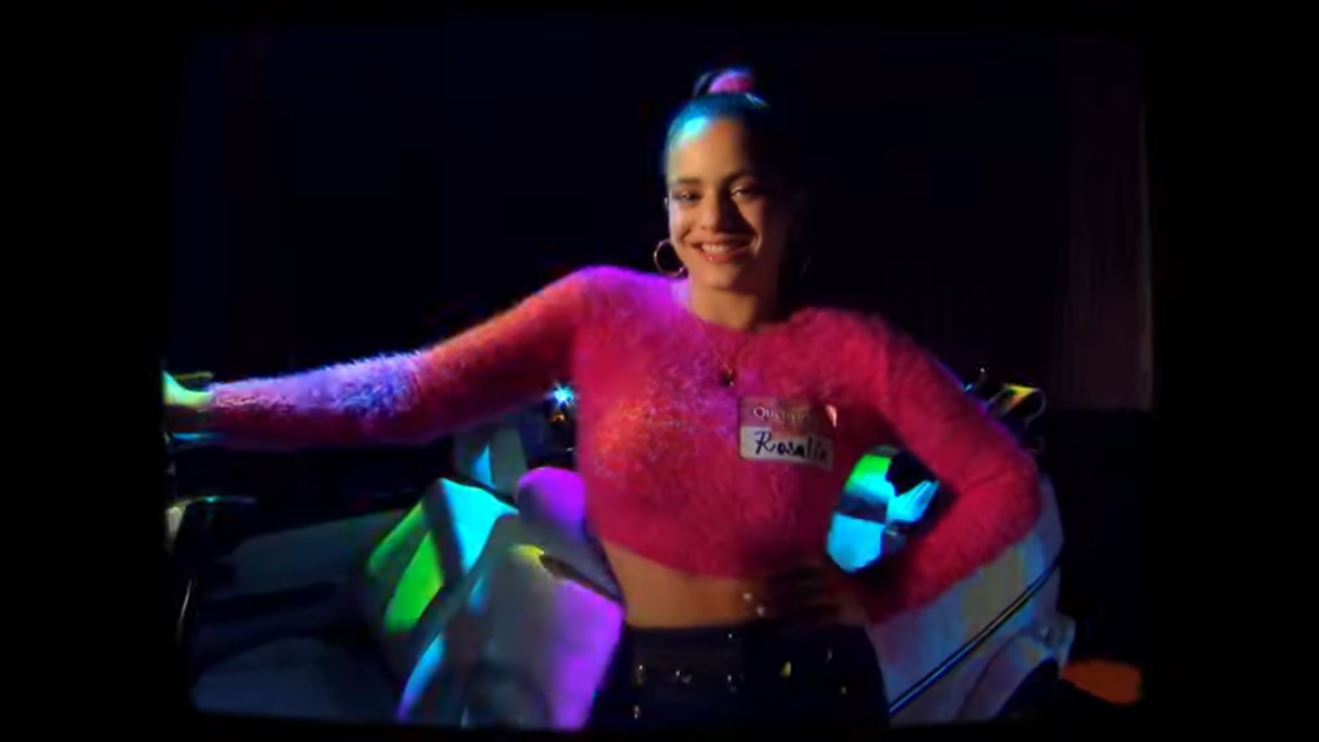 A screenshot of Rosalía's 'F*cking Money Man' videoclip