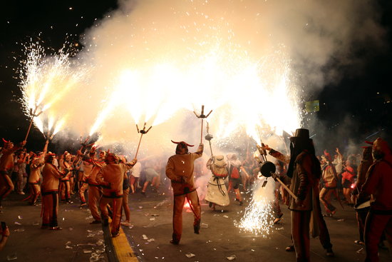 The dancing devils are one of the main attractions at Aquelarre (Pere Francesch)