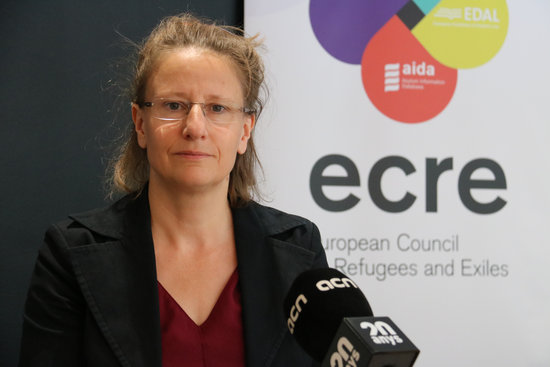 Secretary General of the European Refugee and Exiled Council, Catherine Woollard. (Photo: Blanca Blay)