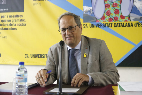 Catalan president Quim Torra (by Aleix Freixas)