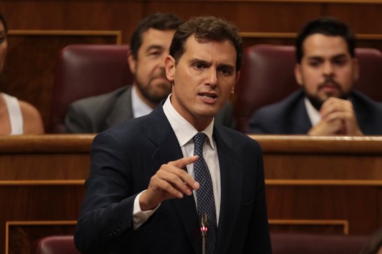 Ciutadans leader Albert Rivera in the Spanish congress (by Juan Carlos Rojas-ACN)