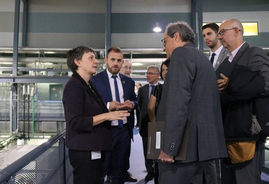 The Catalan president, Quim Torra, during a visit in the ALBA synchrotron on September 18, 2019 (by Norma Vidal)