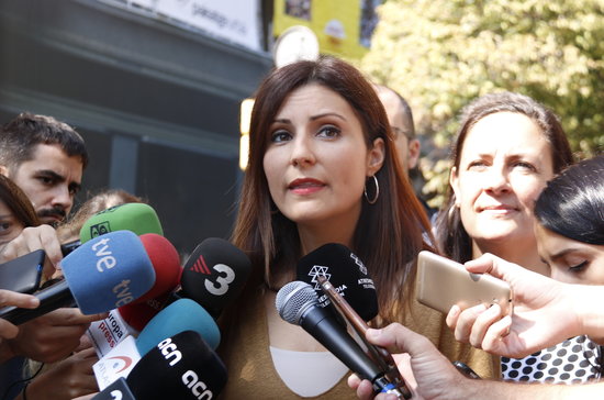 The leader of Ciutadans in Catalonia, Lorena Roldán, on September 20, 2019 (by Gerard Artigas)