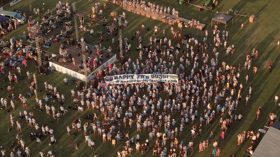 No Surrender Festival attendees celebrating Springsteen's 70th anniversary, on June 29, 2019 (by NSF)