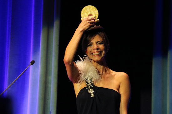 Actress Maribel Verdú receives the Time Machine Award at the 2019 Sitges Film Festival (by Pere Francesch)