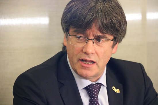 Puigdemont is currently exiled in Belgium (by Natàlia Segura)