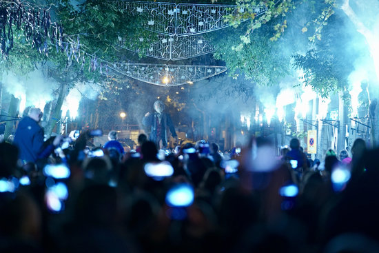 The Barcelona Christmas lights being switched on in 2018 (by Ajuntament de Barcelona)