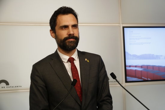 Catalan Parliament speaker Roger Torrent (by Guillem Roset) 