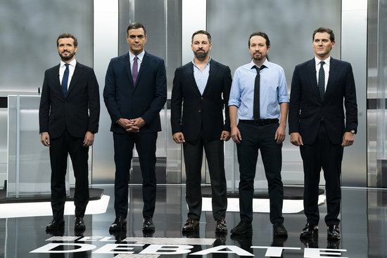 The leaders of Spain's main political parties (by PP)