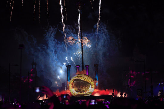 Barcelona's official New Year's Eve show in 2019 (by Ajuntament de Barcelona)