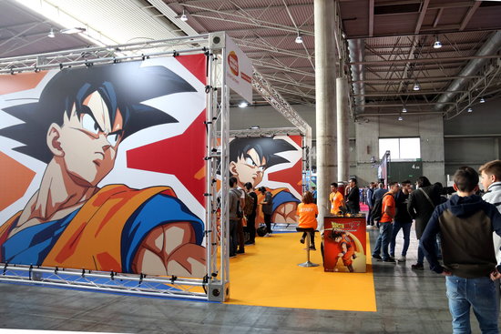 Stand dedicated to Dragonball at NiceOne Barcelona gaming fair on November 28, 2019 (by Pere Francesch)
