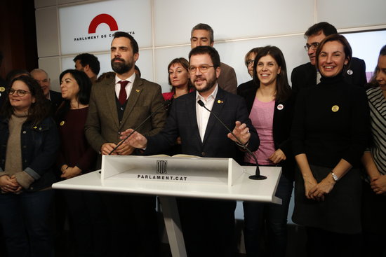 ERC party members in the Catalan parliament (by ACN)