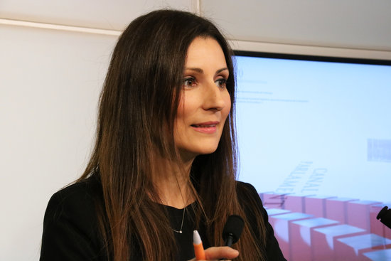 Leader of Ciutadans in the Catalan parliament, Lorena Roldán (by Bernat Vilaró)