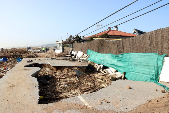 Image of the damage in a campsite in Malgrat de Mar, north of Barcelona (by Norma Vidal)