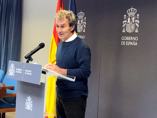 Fernando Simón of the Health Emergency Coordination Centre confirms the second case of coronavirus in Spain, February 9, 2020 (Spanish Ministry of Health)