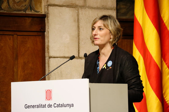 Health Minister Alba Vergés, February 14, 2020 (by Blanca Blay)