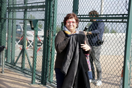 Dolors Bassa leaves prison on February 17, 2020 (by Marina López)