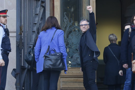 Image of Josep Maria Jové, before testifying in court, on March 11, 2020 (by Guillem Roset)