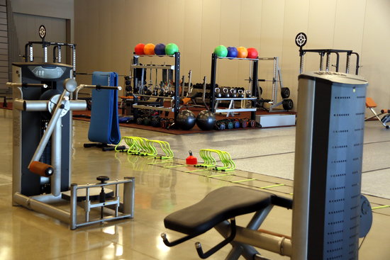 Inside the Vila Mediterrània gym in Tarragona, image from 2018 (by Roger Segura)