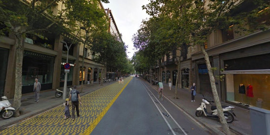 Mock image of how the Consell de Cent street will look after Barcelona city council's plans are in place (image by Barcelona city council)