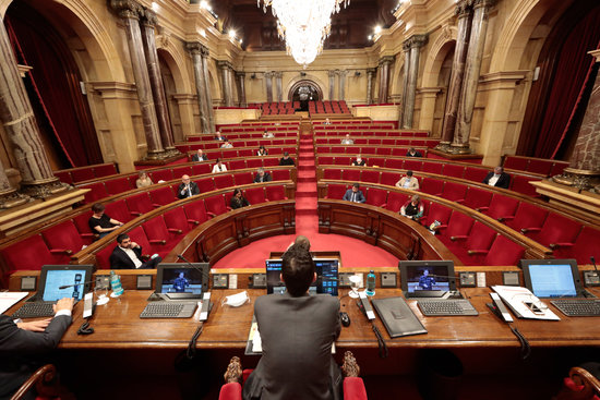 Catalan parliament, May 21, 2020 (Job Vermeulen / Parlament)
