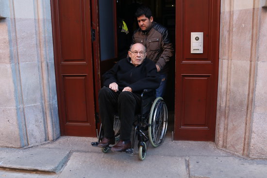 Fèlix Millet leaving the court after being found guilty of corruption in the 'Palau Case' in January 2018 (by Elisenda Rosanas)