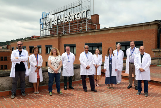 Researchers from Vall d'Hebron Hospital who carried out a study on the impact of Covid-19 on care homes, July 2, 2020 (Imma Hernández / Vall d'Hebron Hospital)